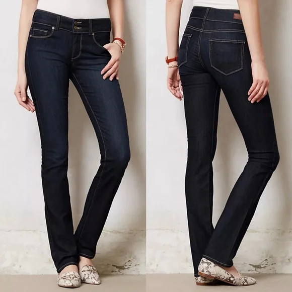 Paige Hidden Hills High Rise Straight Jeans - 26